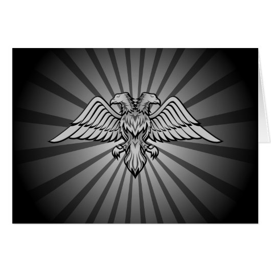 Gray eagle with two heads cards (Front Horizontal)