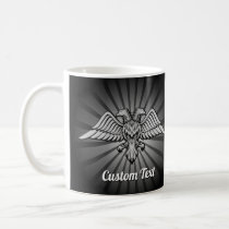 Gray eagle with two Heads Coffee Mug