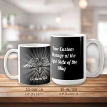Gray eagle with two Heads Coffee Mug