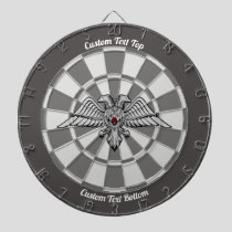 Gray Eagle with two Heads Dart Board