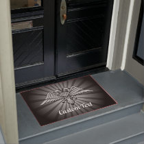 Gray Eagle with two Heads Doormat