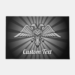 Gray Eagle with two Heads Doormat