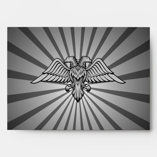 Gray eagle with two heads envelope (Front)