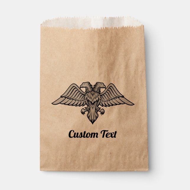 Gray Eagle with two Heads Favor Bag (Front)