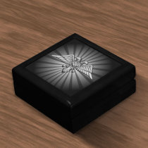 Gray eagle with two heads gift box