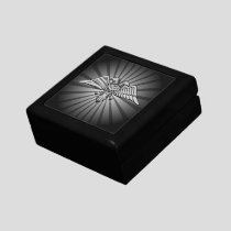 Gray eagle with two heads gift box