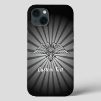 Gray Eagle with two Heads iPhone Case
