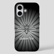 Gray Eagle with two Heads iPhone Case