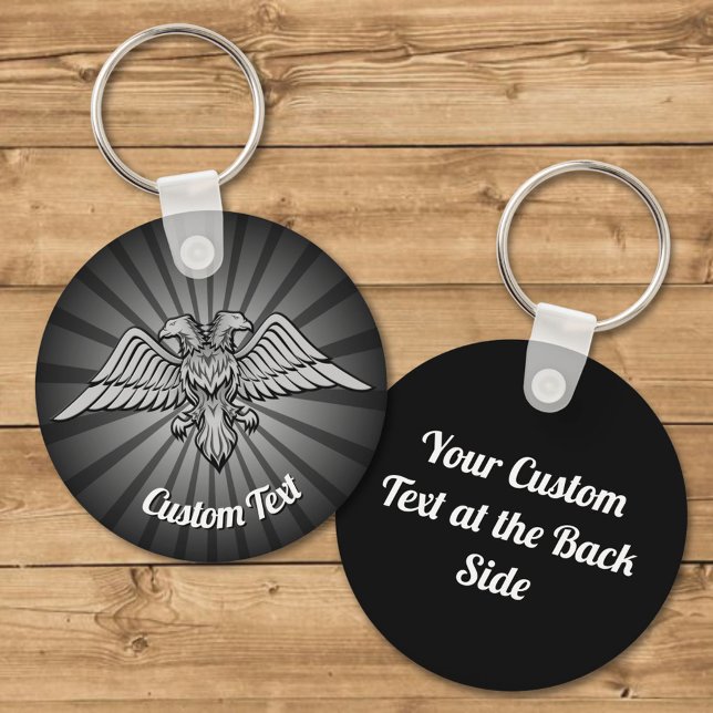 Gray Eagle with two Heads Keychain (Creator Uploaded)