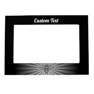 Gray Eagle with two Heads Magnetic Frame