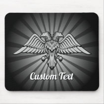 Gray Eagle with two Heads Mouse Pad