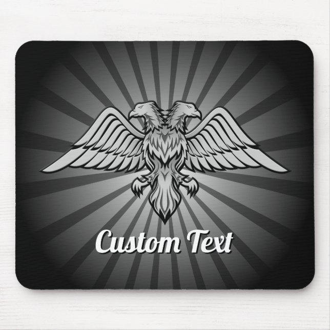 Gray Eagle with two Heads Mouse Pad (Front)