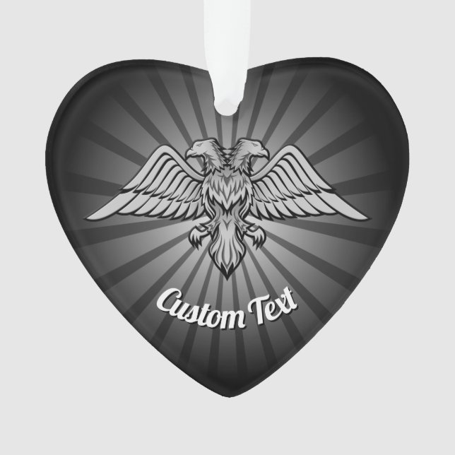 Gray Eagle with two Heads Ornament (Front)
