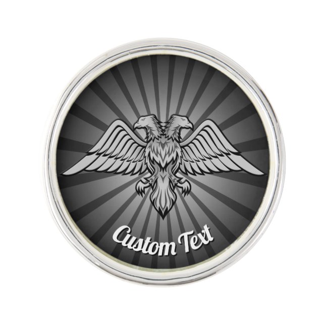 Gray Eagle with two Heads Pin (Front)