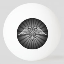 Gray eagle with two heads Ping-Pong ball