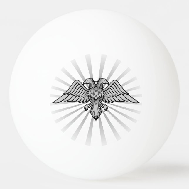 Gray Eagle with two Heads Ping-Pong Ball (Front)