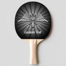 Gray Eagle with two Heads Ping Pong Paddle