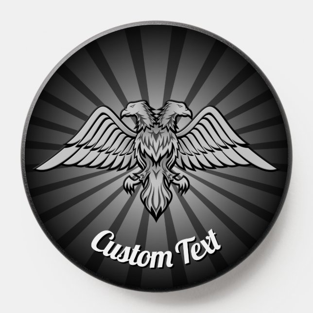 Gray Eagle with two Heads PopSocket (Popsocket)