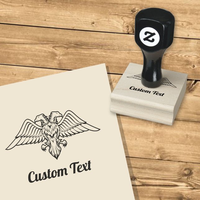 Gray Eagle with two Heads Rubber Stamp (Creator Uploaded)