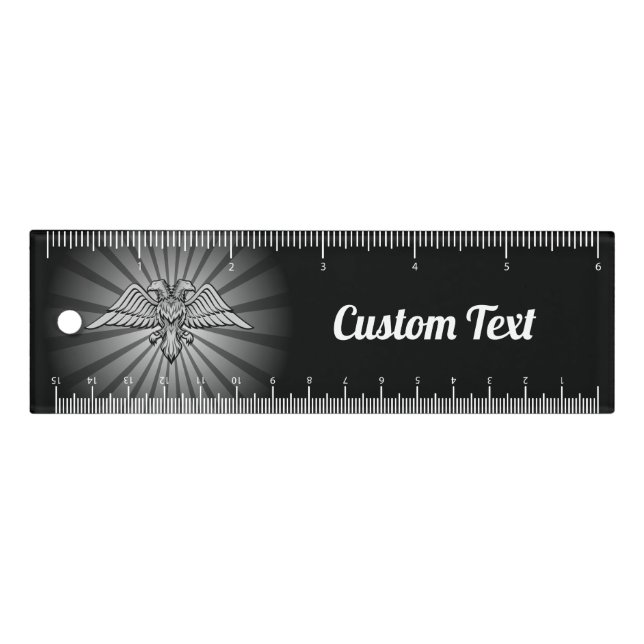 Gray Eagle with two Heads Ruler (Front)