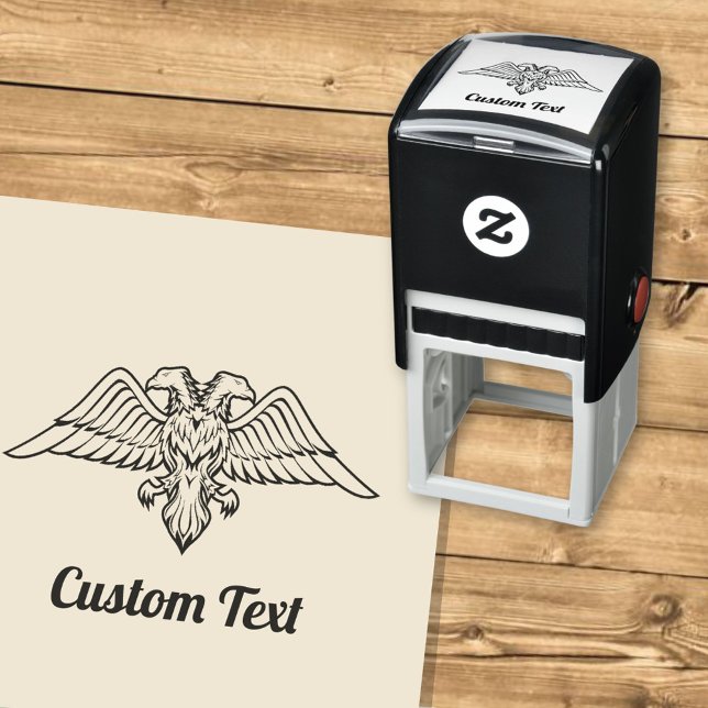 Gray Eagle with two Heads Self-inking Stamp (Creator Uploaded)