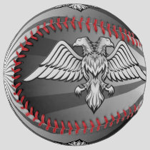 Gray eagle with two heads softball