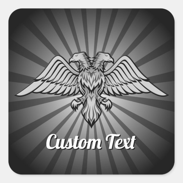 Gray Eagle with two Heads Sticker (Front)