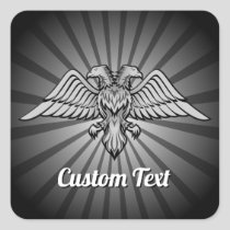 Gray Eagle with two Heads Sticker