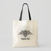 Gray Eagle with two Heads Tote Bag