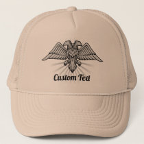 Gray Eagle with two Heads Trucker Hat
