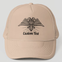 Gray Eagle with two Heads Trucker Hat