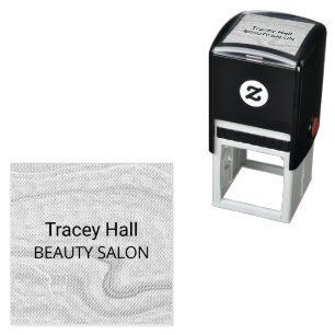 Gray earthy agate self-inking stamp