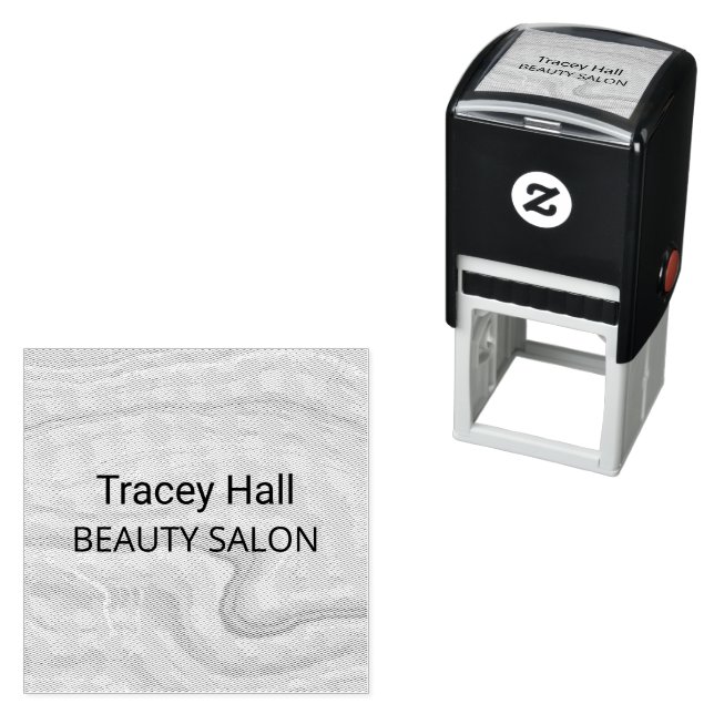 Gray earthy agate self-inking stamp (In Situ)