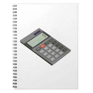 Gray electronic calculator notebook