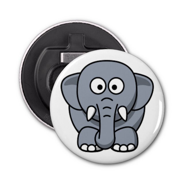 GRAY ELEPHANT BOTTLE OPENER (Front)