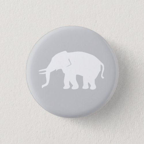 Gray Elephant Button