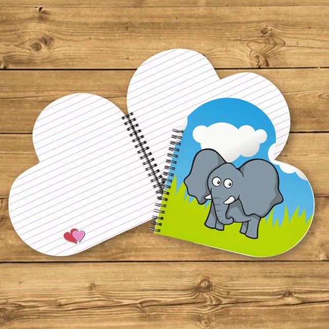 Gray Elephant Cartoon Notebook (Creator Uploaded)