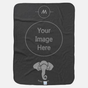 Gray Elephant Family Home Address Republican Baby Blanket