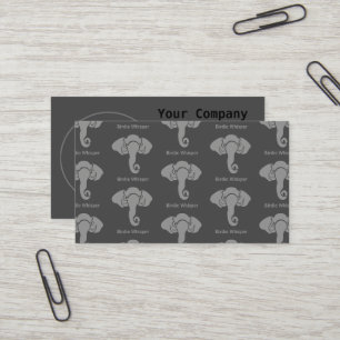 Gray Elephant Family Home Address Republican Business Card