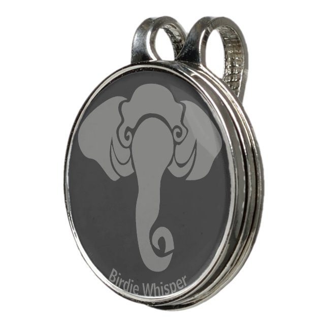 Gray Elephant  Family Home Address Republican  Golf Hat Clip (3/4)