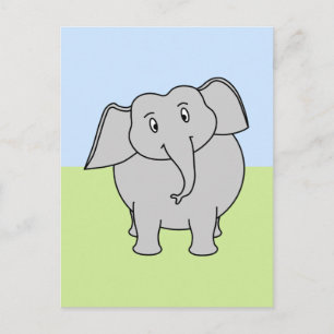 Gray Elephant Postcard