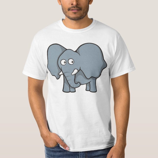 Gray elephant T-Shirt (Front)