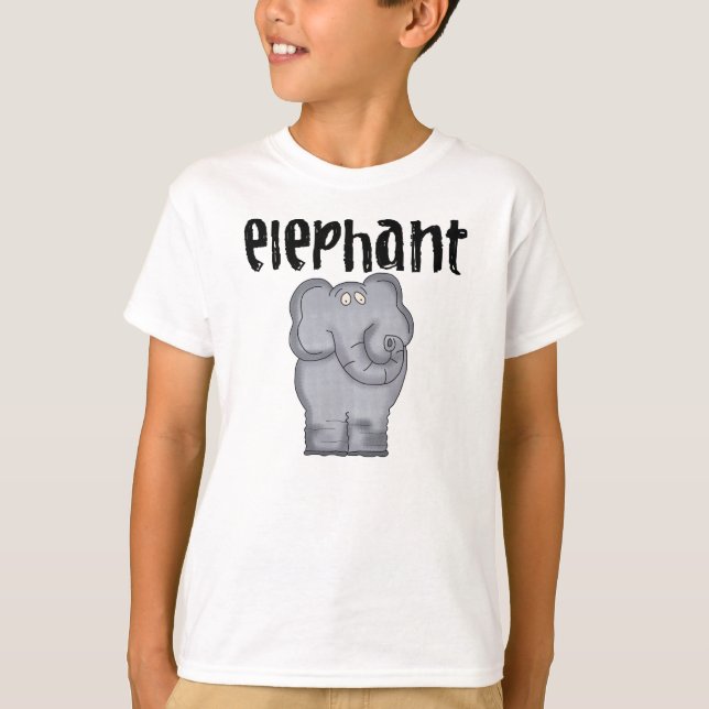 Gray Elephant T-Shirt (Front)
