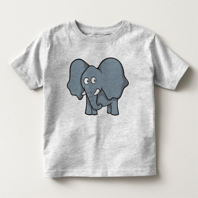 Gray elephant toddler t-shirt (Front)