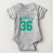 Gray & Emerald Green Baby | Sports Jersey Design