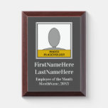 [ Thumbnail: Gray Employee of The Month + Portrait Award Plaque ]