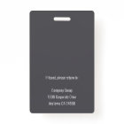 Gray | Employee Photo ID Company Security