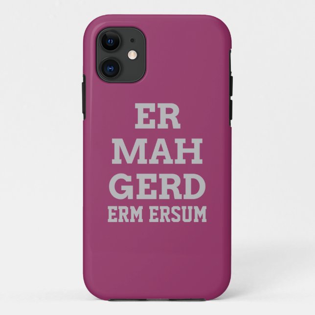 Gray Ermahgerd iPhone 5 Barely There Case (Back)