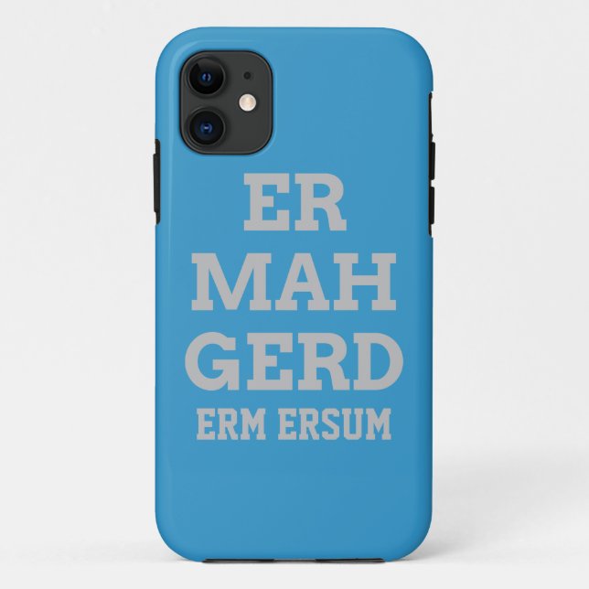Gray Ermahgerd iPhone 5 Tough Xtreme Case (Back)