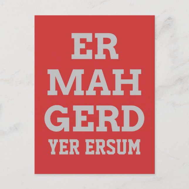 Gray Ermahgerd Postcard (Front)